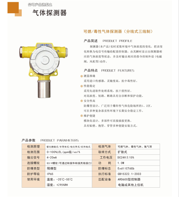 ard320可燃氣報警器